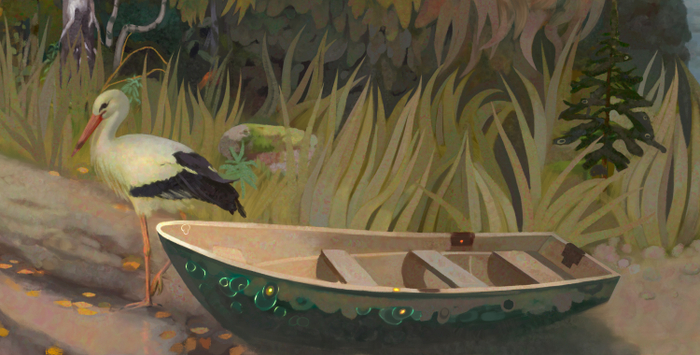 Аист и технолодка (фрагмент)