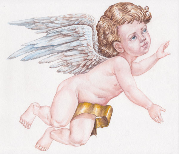 Ангелочек. Персонаж для рекламной компании  ТМ Стожар