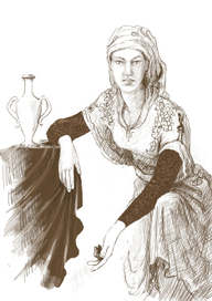 портрет с фото в восточном стиле