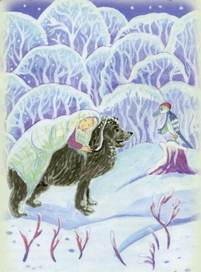 илл.к сказке Н.В.Телегиной " Сказка о маленькой ёлочке".