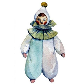 Старинные ватные игрушки 