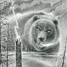 Иллюстрация к произведению А. Атеева "Серебряная пуля"