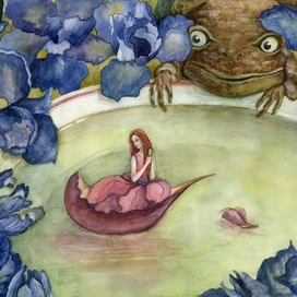 Дюймовочка в тарелке