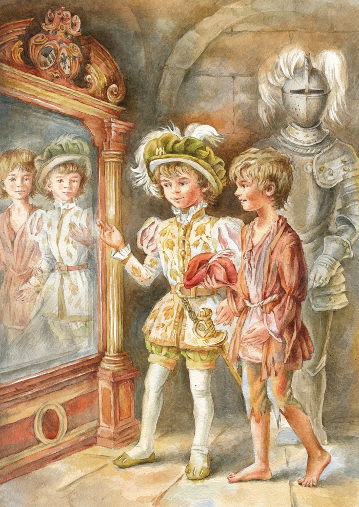 Иллюстрация к "Принцу и нищему" Марка Твена