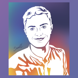 Vector Portrait Flip Flop Style