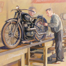 "ИЖ-7", из серии "Советские мотоциклы"