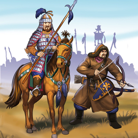 Монгольские воины