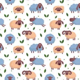 Паттерн с овечками