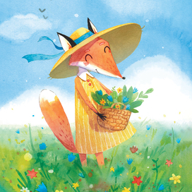 Летняя лисичка