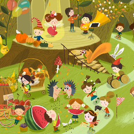 Прогулка по волшебному лесу. Осень.