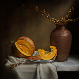 Натюрморт с тиквой