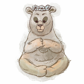 Задумчивая медведица. 