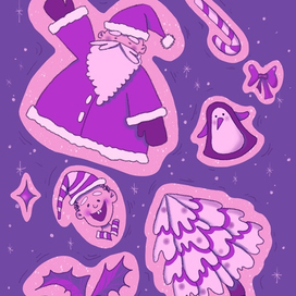 Новогодние стикеры