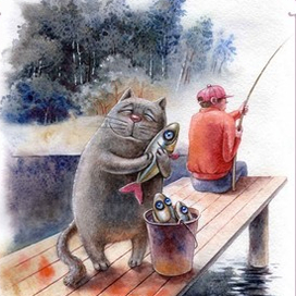 Иллюстрация для "There once was a cat"