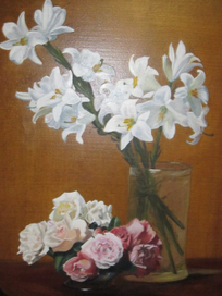 Розы и лилии