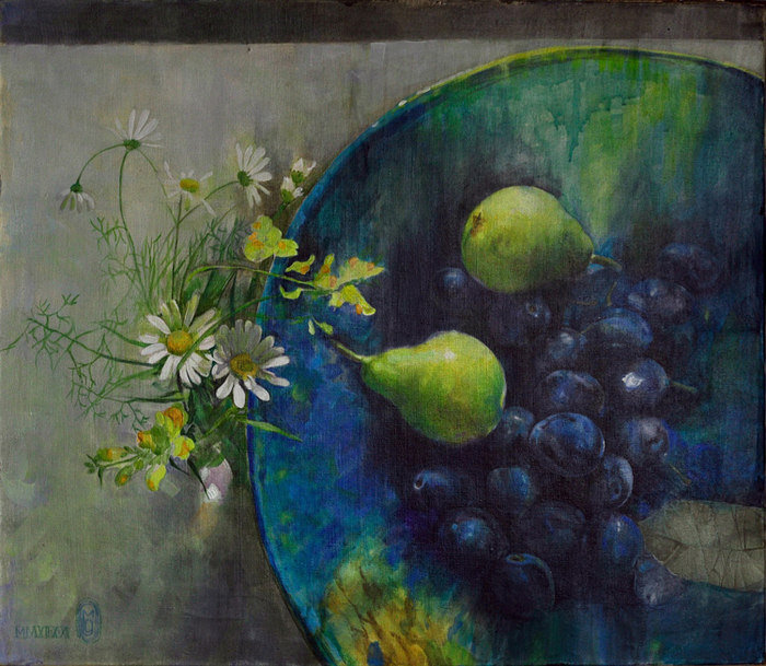натюрморт со сливами