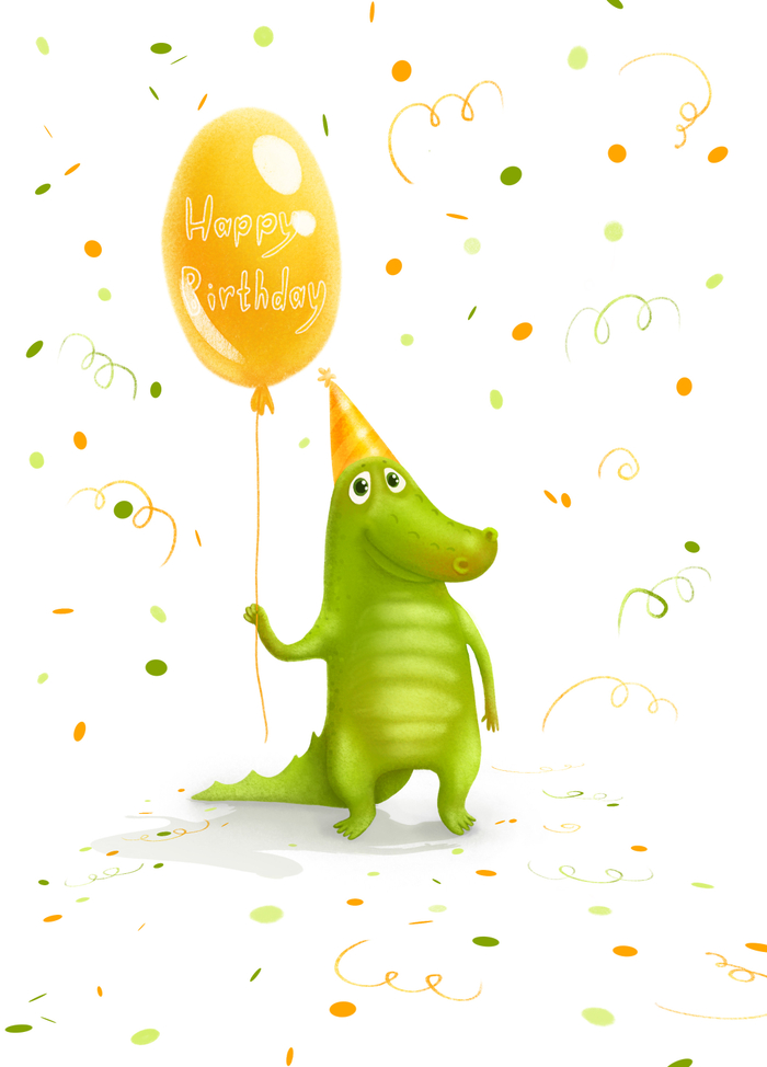 Крокодил с шариком 