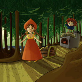 Царевна впервые в лес приехать изволила