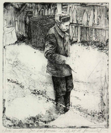 Лист из серии Застывшее прошлое