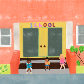 Дети в школе.