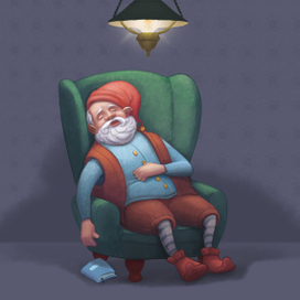 Спящий гном