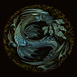 Изумрудный дракон - символ 2024 года