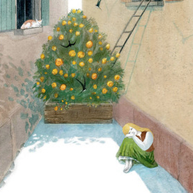 Иллюстрация к сказке Х. К. Андерсена "Снежная королева"