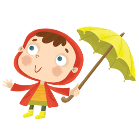 ребёнок с зонтиком