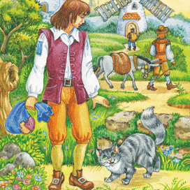 Иллюстрация к сказке "Кот в сапогах"