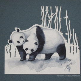 Двухголовая панда