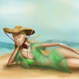 Девушка на пляже