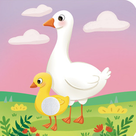 Детская книжная иллюстрация «Мамы и малыши» с липучками