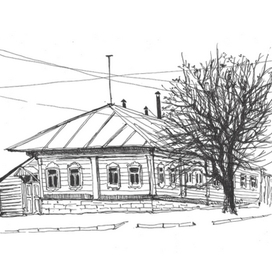 Городской скетч .Елец