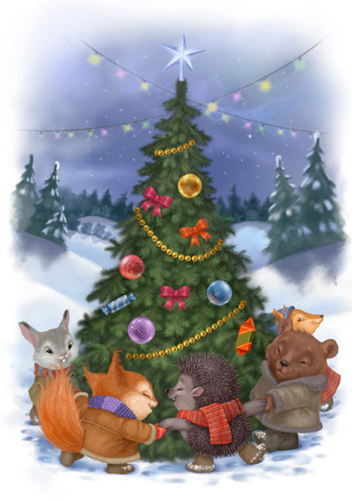 хоровод во круг елки