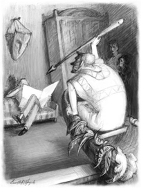 Воинственный дух, въехавший в окно на каноэ