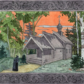 Покровская церковь из села Зелёное. Щёлоковский хутор