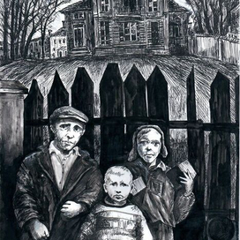 Иллюстрация к рассказу Сергея Рубцова "Мой двор"