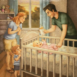 В детской комнате 