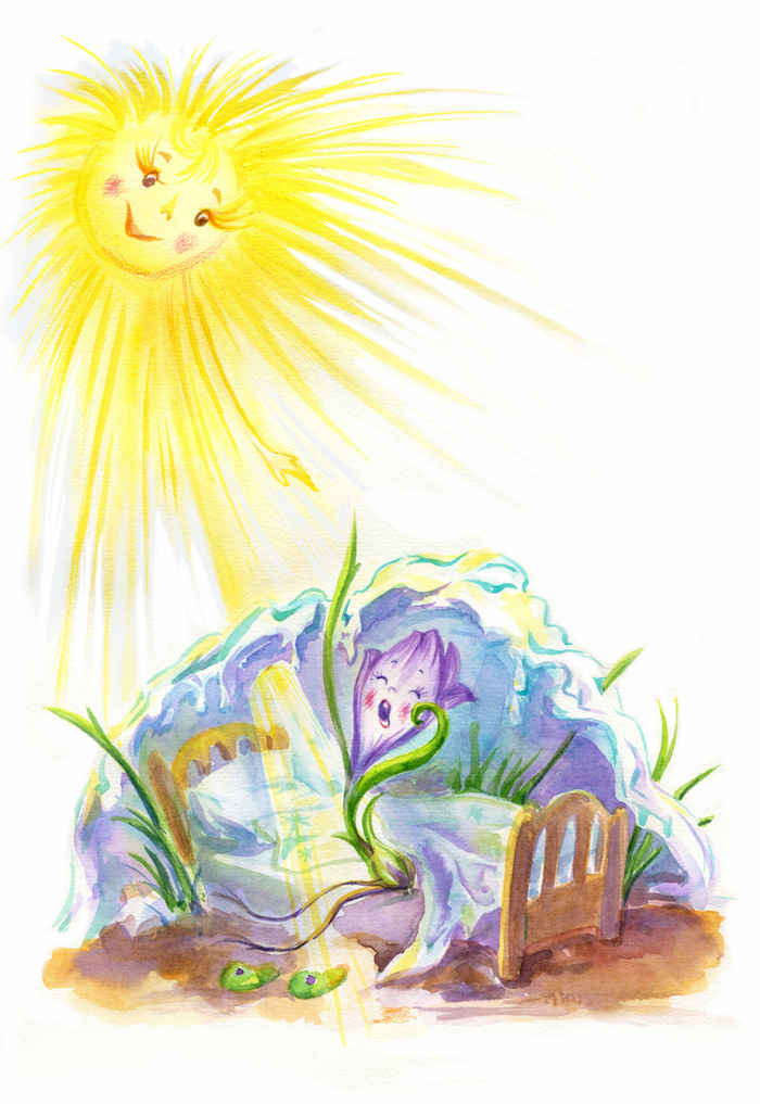 "Пробуждение крокусика". Мартовская страничка для "Цветочного календаря"