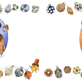 Е. Каликинская "Парад пуговиц". Разворот 4