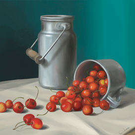 Натюрморт с черешней