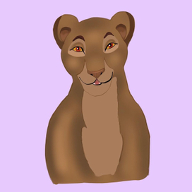 Арт «король лев»