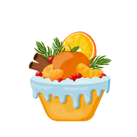 Новогодний кекс