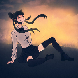 Peace of mind at sunset