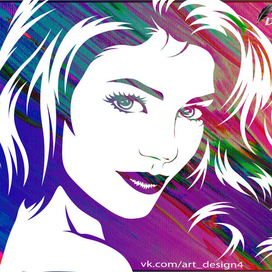 Портрет трафарет