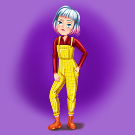 Стилизованная девушка