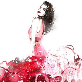 Красное платье