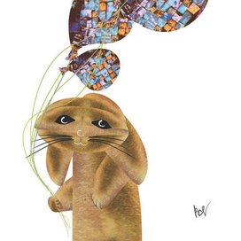 Иллюстрация "Шарики на День рождения"