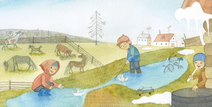 Книжка-картинка Весна (на Севере, Времена года)