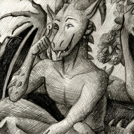 Дракон в саду